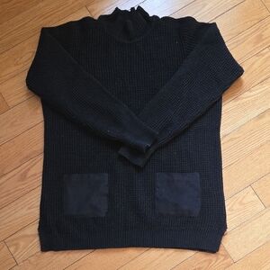 Banana Republic Black Turtleneck Tunic Sweater for Women EUC